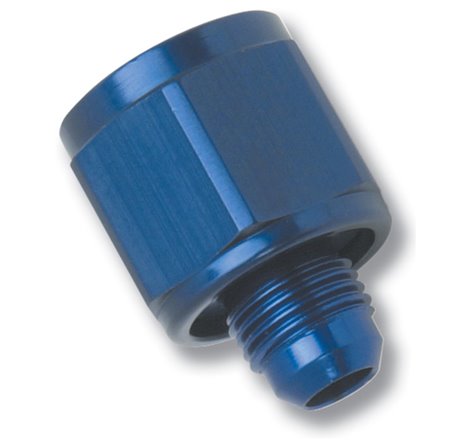 Russell Performance -8 AN Female to -4 AN to Male B-Nut Reducer (Blue)