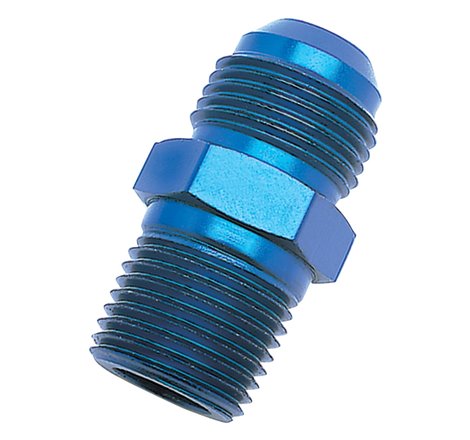 Russell Performance -4 AN to 3/8in NPT Straight Flare to Pipe (Blue)