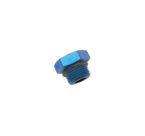 Russell Performance -6 AN Straight Thread Plug (Blue)