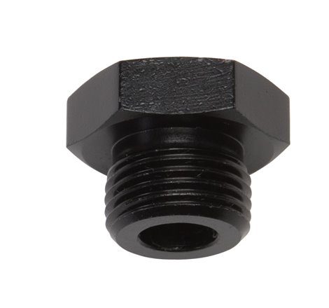 Russell Performance -6 AN Straight Thread Plug (Black)