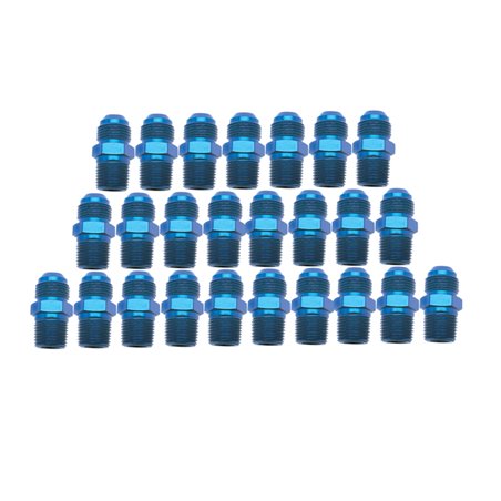 Russell Performance -4 AN to 1/8in NPT Straight Flare to Pipe (Blue) (25 pcs.)