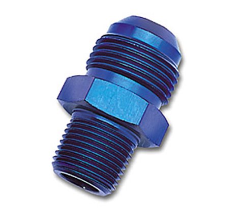 Russell Performance -6 AN to 1/8in NPT Straight Flare to Pipe (Blue)