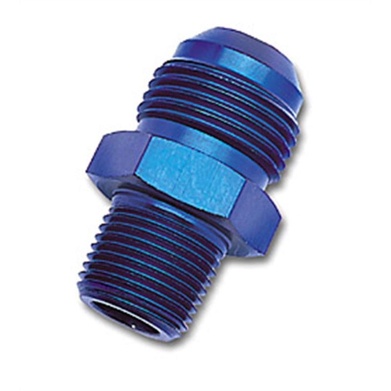 Russell Performance -6 AN to 1/8in NPT Straight Flare to Pipe (Blue)