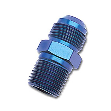 Russell Performance -6 AN to 3/8in NPT Straight Flare to Pipe (Blue)