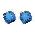 Russell Performance -8 AN Tube Nuts 1/2in dia. (Blue) (2 pcs.)