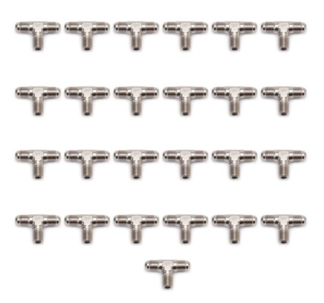 Russell Performance -3 AN to 1/8in NPT Flare to Pipe Tee Fitting (25 pcs.)