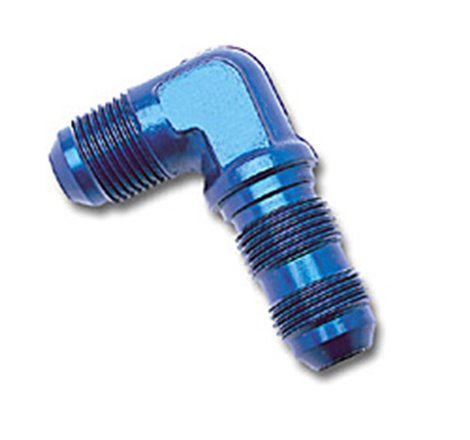 Russell Performance -6 AN 90 Degree Flare Bulkhead (Blue)