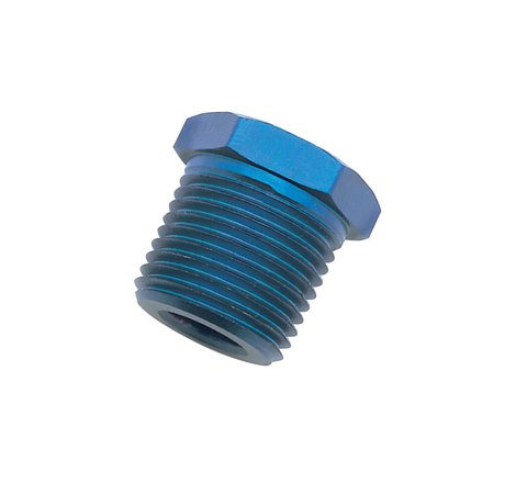 Russell Performance 3/8in Male to 1/8in Female Pipe Bushing Reducer (Blue)