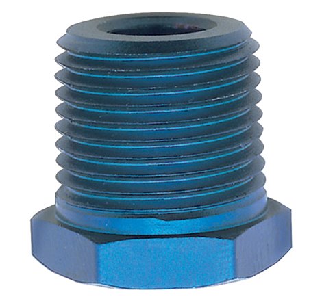 Russell Performance 1/2in Male to 1/8in Female Pipe Bushing Reducer (Blue)