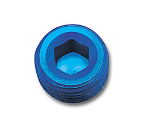 Russell Performance 3/8in Allen Socket Pipe Plug (Blue)