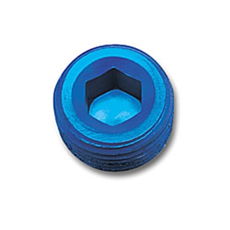 Russell Performance 3/8in Allen Socket Pipe Plug (Blue)