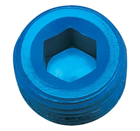 Russell Performance 1/2in Allen Socket Pipe Plug (Blue)