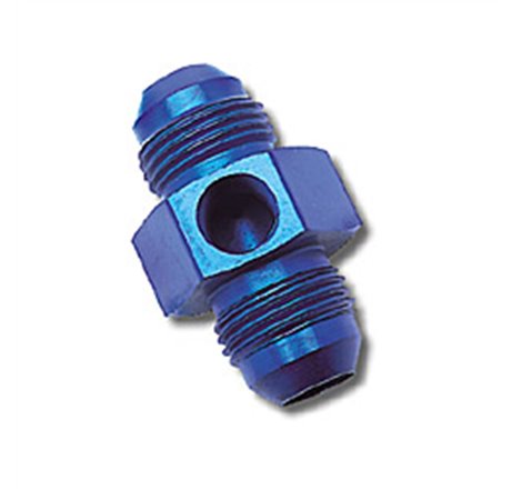 Russell Performance -6 AN Fuel Union Pressure Adapter (Blue)