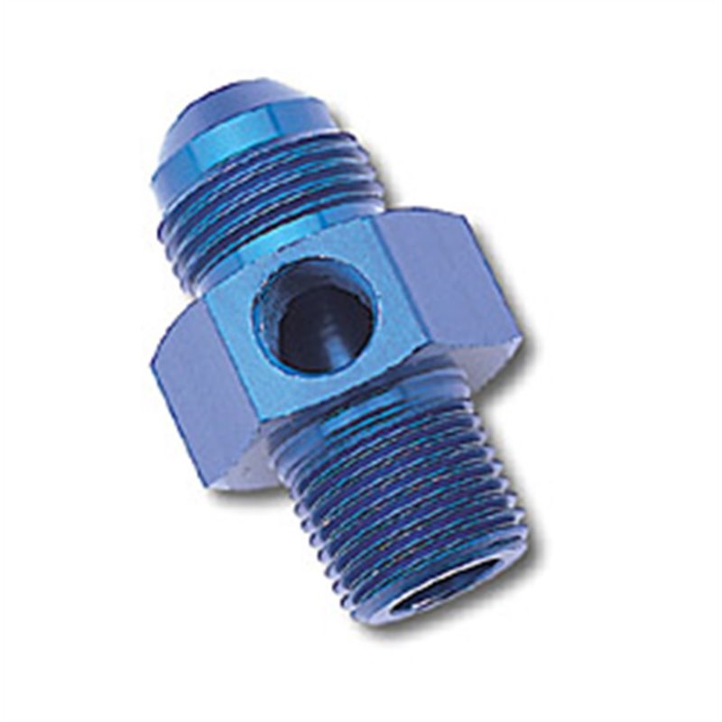 Russell Performance -6 AN Flare to 3/8in Pipe Pressure Adapter (Blue)