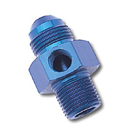 Russell Performance -6 AN Flare to 3/8in Pipe Pressure Adapter (Blue)