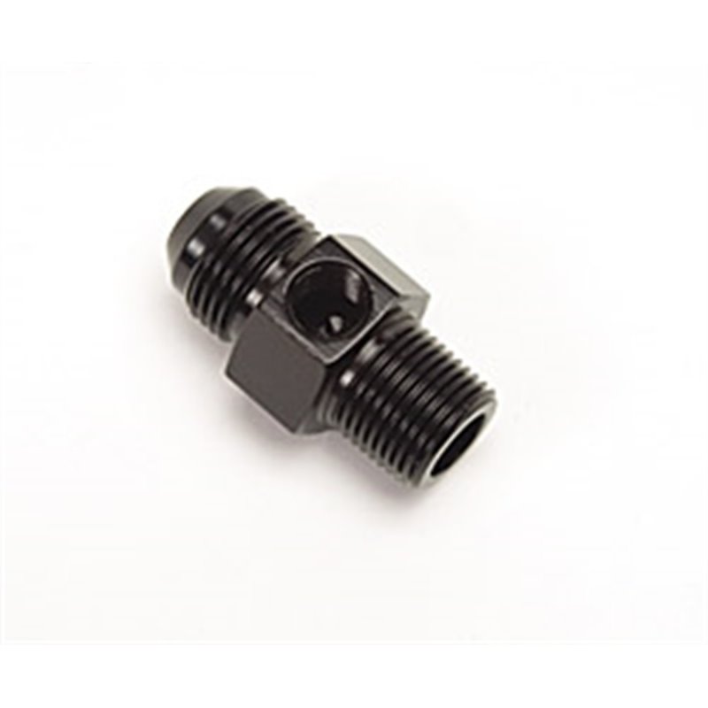 Russell Performance -6 AN Flare to 3/8in Pipe Pressure Adapter (Black)