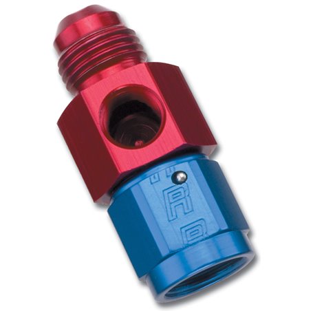 Russell Performance -10 AN Fuel Pressure Take off (Red/Blue)