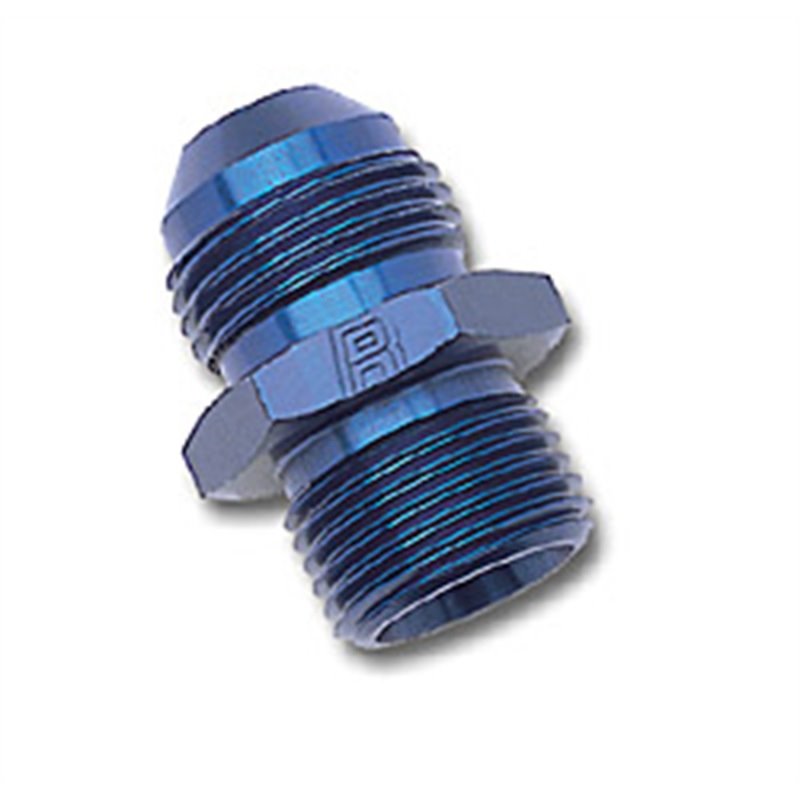 Russell Performance -6 AN Flare to 12mm x 1.5 Metric Thread Adapter (Blue)