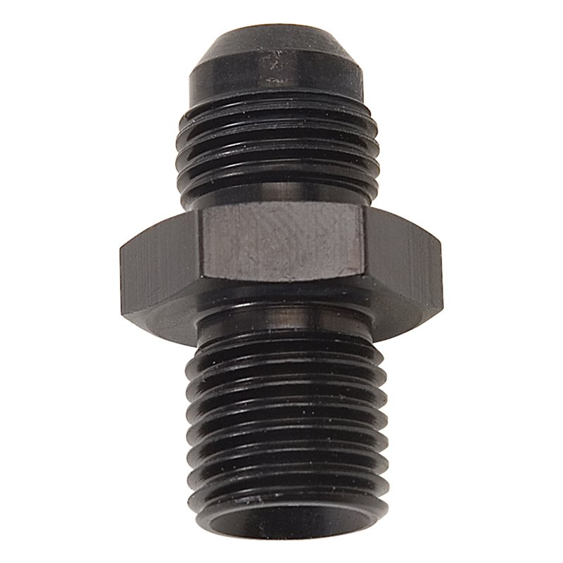 Russell Performance -6 AN Flare to 12mm x 1.5 Metric Thread Adapter (Black)