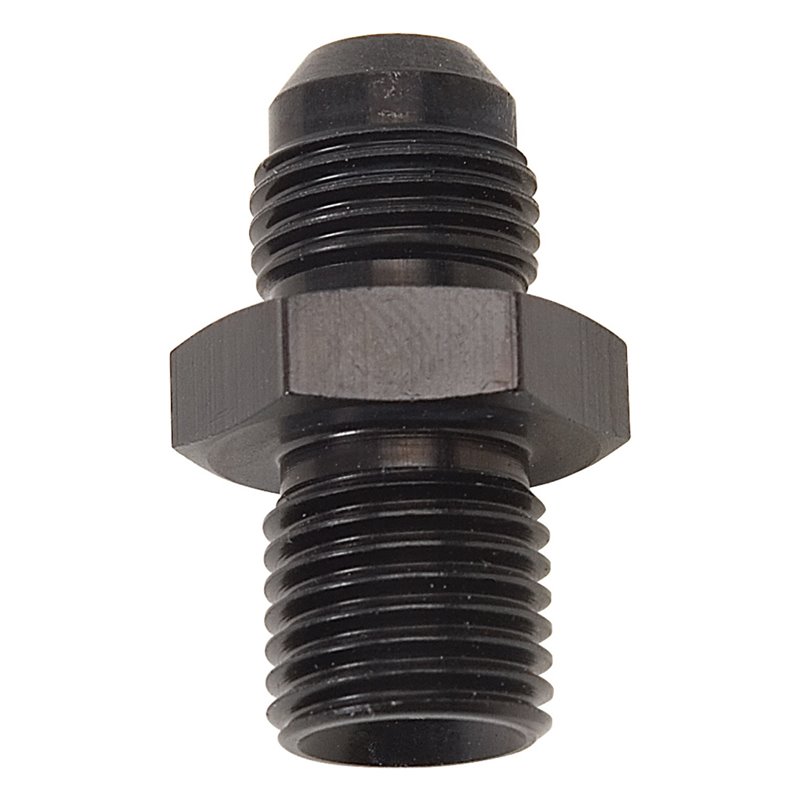 Russell Performance -6 AN Flare to 14mm x 1.5 Metric Thread Adapter (Black )