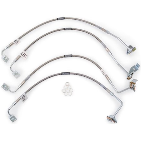 Russell Performance 07-08 Jeep Wrangler JK with 4in Lift Brake Line Kit