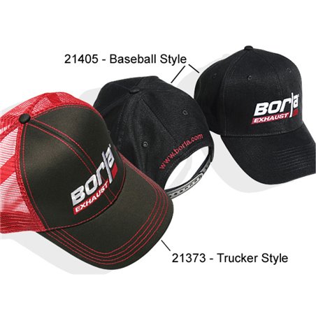 Borla Black Baseball Style Cap with Borla Logo - Fits All Sizes