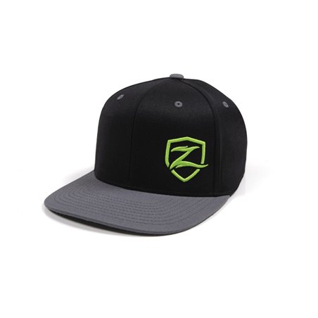 Zone Offroad Black Flatbill Hat - Snapback