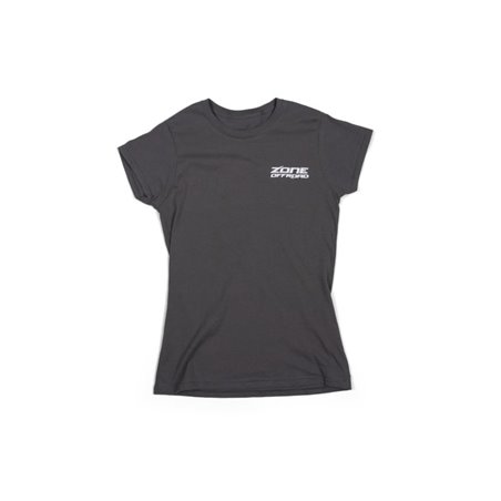 Zone Offroad Charcoal Gray Premium Cotton T-Shirt w/ Zone Offroad Logo - Womens - Small