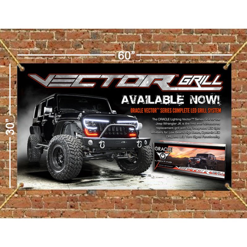 Oracle VECTOR Grille 60in x 30in Banner