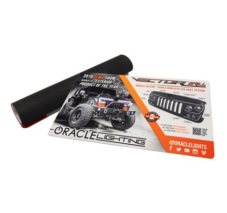 Oracle Neoprene Counter Mat 24in x 14in - Vector Grille Design 1