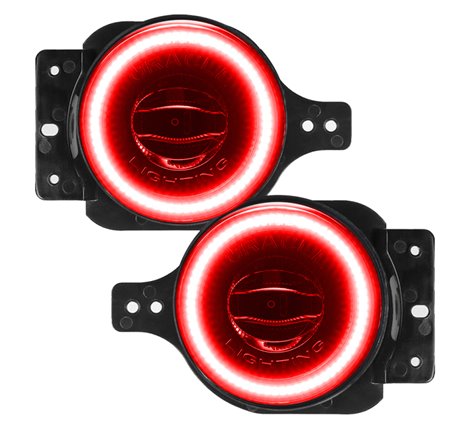 Oracle Jeep Wrangler JL/Gladiator JT Sport High Performance W LED Fog Lights - Red