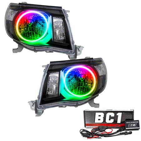 Oracle 05-11 Toyota Tacoma SMD HL - Black - ColorSHIFT w/ BC1 Controller