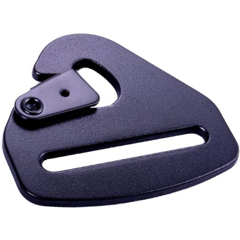 RaceQuip Snap Hook End Seat Belt Mounting Hardware / Fits 2 In. Belts / Forged Steel - Black