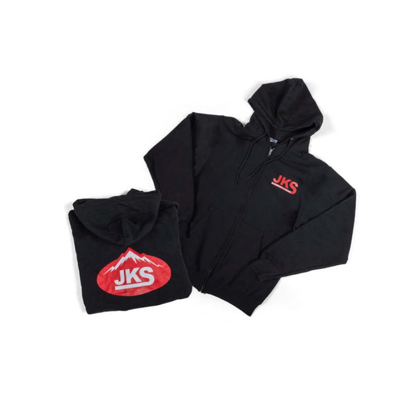 JKS Manufacturing Zippered Black Hoodie - 2XL