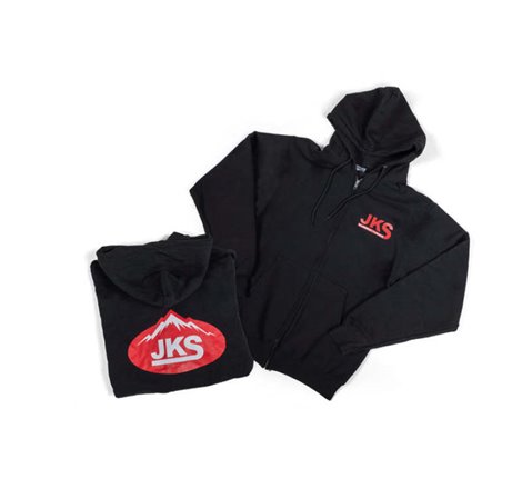 JKS Manufacturing Zippered Black Hoodie - XL