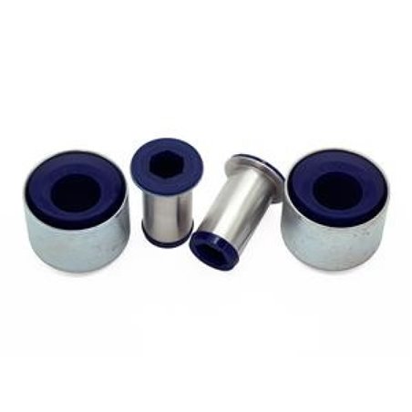 SuperPro 2002 Mini Cooper Base Fr Lower Inner Rearward Control Arm Bushing Kit Double Offset +Caster