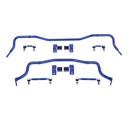 SuperPro 2015 Ford Mustang GT Front / Rear 35mm F/25mm R Adj. Sway Bar and Link Set