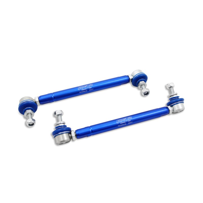 SuperPro 2004 Mazda 3 i Front HD Adjustable End Link Set (10mm Studs 254mm to 305mm)