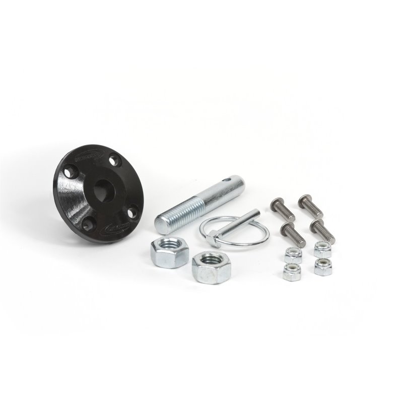 Daystar Hood Pin Kit Black Single Incl Polyurethane Isolator Pin Spring Clip and Related Hardware