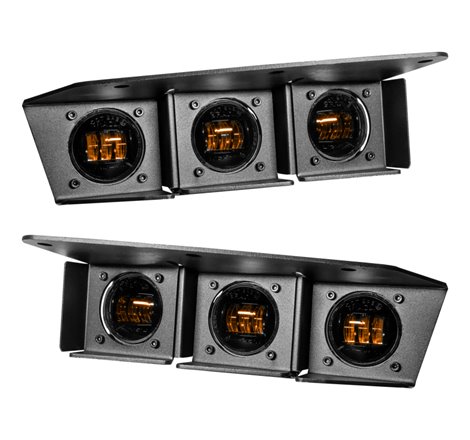 Oracle High 21-22 Ford Bronco Triple LED Fog Light kit for Steel Bumper