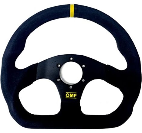 OMP Superquadro Steering Wheel - Small Spokes - Suede (Black)