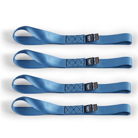 Mishimoto Soft Loop Tie-Down Straps (4-Pack) Blue