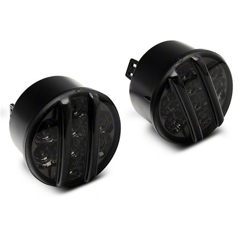 Raxiom 07-18 Jeep Wrangler JK Axial Series LED Front Turn Signals (Smoked)