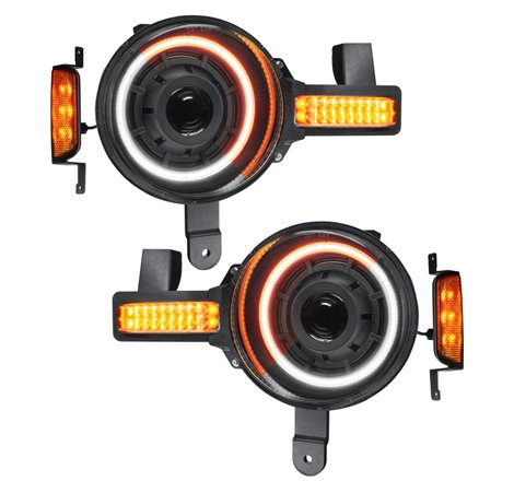 Oracle 2021+ Ford Bronco Oculus  Bi-LED Projector Headlights - Amber/White Switchback