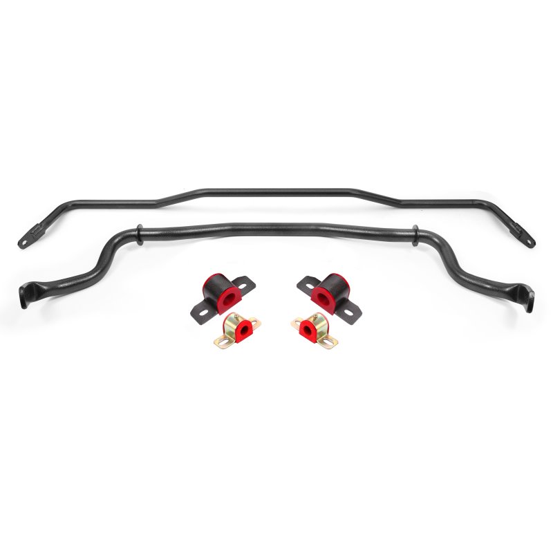 BMR 15-22 S550 Mustang Sway Bar Kit with Bushings Front and Rear Black Hammertone