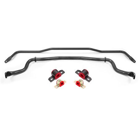 BMR 15-22 S550 Mustang Sway Bar Kit with Bushings Front and Rear Black Hammertone