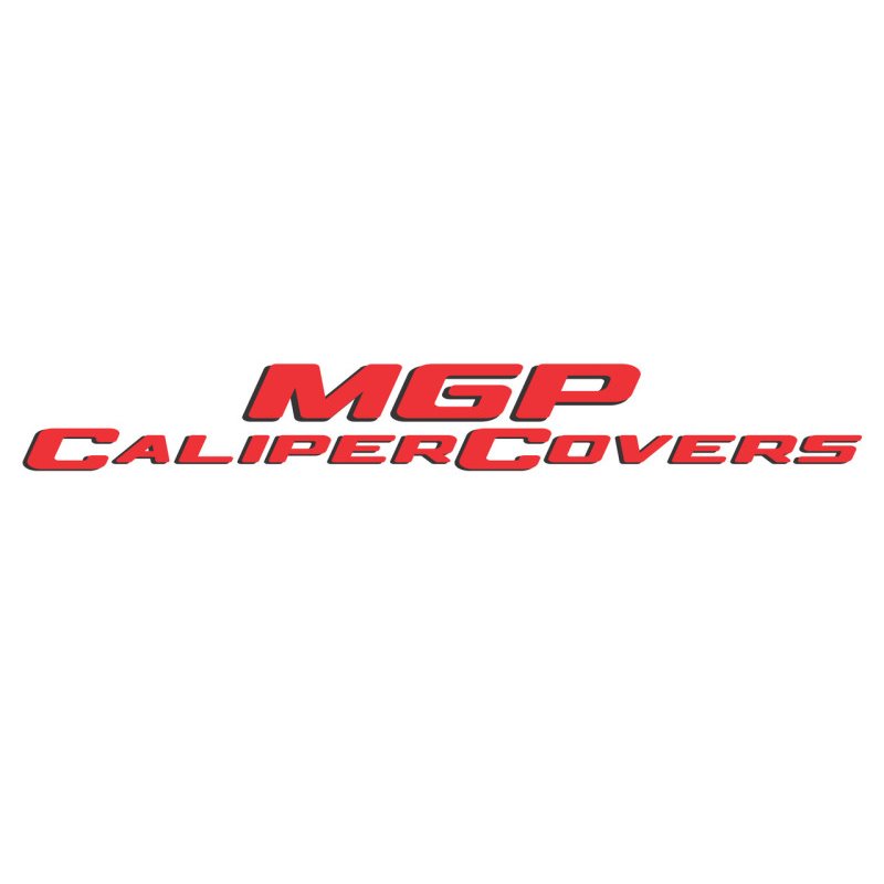 MGP 4 Caliper Covers Engraved Front & Rear 22-23 Jeep Wagoneer MOPAR Red Finish Silver Ch (19in+ Wh)