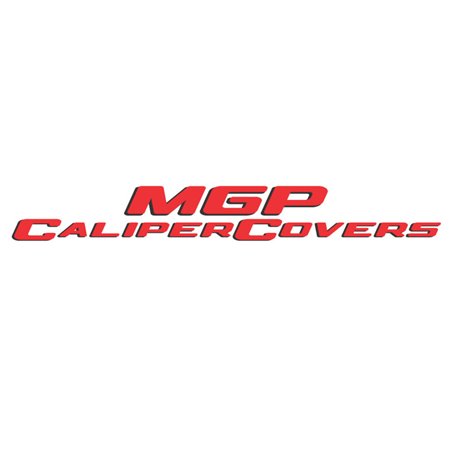 MGP 4 Caliper Covers Engraved Front & Rear 22-23 Jeep Wagoneer MOPAR Red Finish Silver Ch (19in+ Wh)