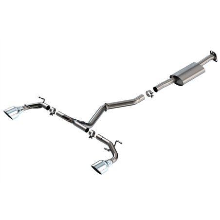 Borla 22-23 Subaru BRZ/Toyota GR86 2.4L RWD AT/MT S-Type Catback Exhaust - Polished Tips