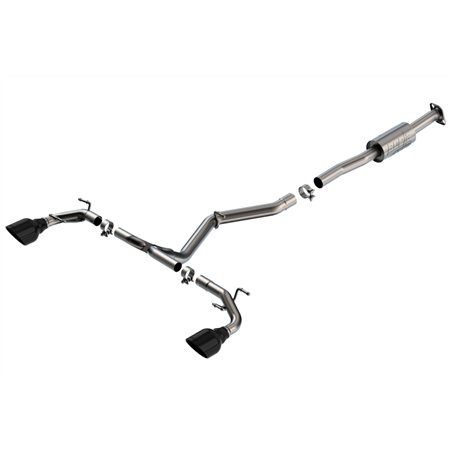 Borla 22-23 Subaru BRZ/Toyota GR86 2.4L RWD AT/MT ATAK Catback Exhaust - Black Chrome Tips